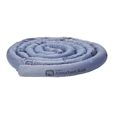 Pig Pig202 Sorbent Sock, 14 Gal, 3 In X 10 Ft, Universal, Blue, 8 Pk