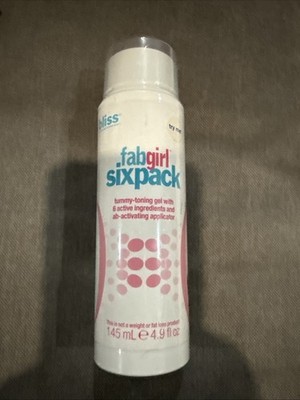 NEW SEALED Bliss Fat Girl SIXPACK Tummy-Toning Gel Ab-Activating 4.9oz/145 ml
