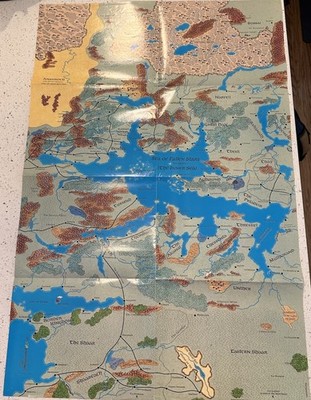 D&D 1993 Forgotten Realms Eastern Faerûn Map TSR 1085 Sea of Fallen Stars