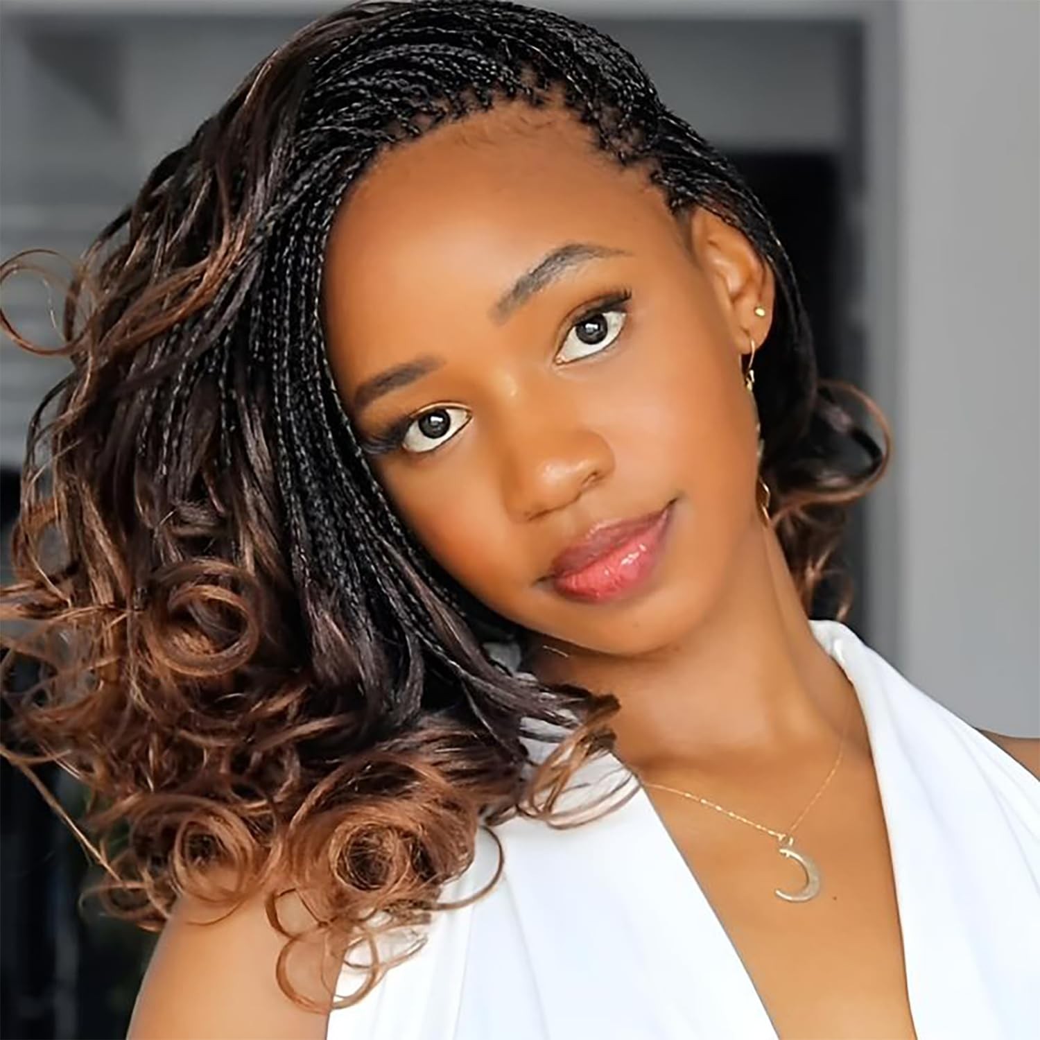 French Curl Braiding Hair 12Inch 8Packs French Curl Crochet Braids Short Curl...