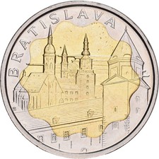 [#1526226] Slovakia, Token, Bratislava, Bi-Metallic, AU