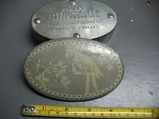 SHARP'S SUPER  -KREEM  TOFFEE  OVAL TIN  VINTAGE  ENGLAND  VERY  NICE !!