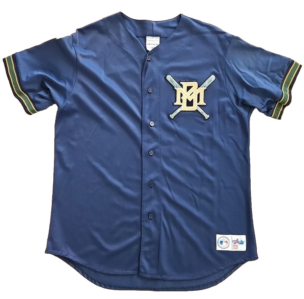 Vintage Milwaukee Brewers Majestic MLB Baseball Jersey Mens XL