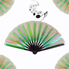 Boots on The Ground Fan, New Large Folding Hand Fan Line Dance Popping Fan, Hand