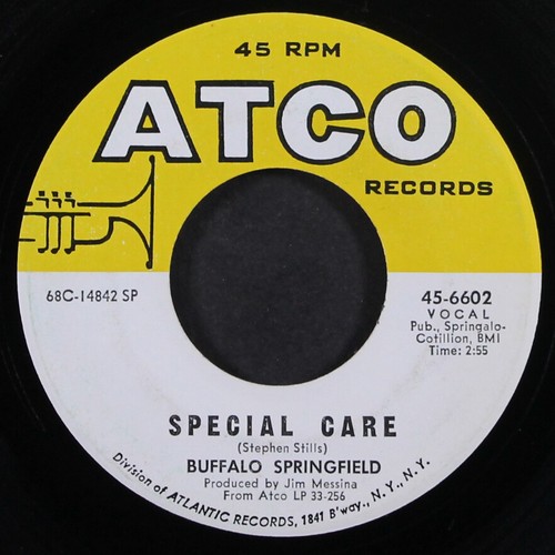 BUFFALO SPRINGFIELD: kind woman / special care ATCO 7" Single 45 RPM - Picture 2 of 2