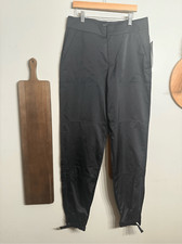 Athleta Black Radiant Pocket Flat Front Tapered Leg Jogger Pants Size 4 Tall NWT
