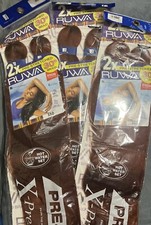 3 Packs Sensationnel RUWA 2X Pre Stretched 30 Braid Hair Weave
