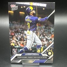 Jackson Chourio Brewers Rookie RC 2024 Topps Now Youngest 20/20 in History #687