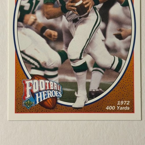 Joe Namath Insert Card 1991 Upper Deck Football Heroes #16 New York Jets - Bild 4 von 7