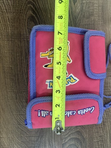 Vintage Gameboy Color Carrying Case Pink Pikachu Bag Nintendo Pokemon 90s - Imagen 7 de 11