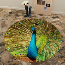 3D Beautiful Peacock NAO5682 Game Rug Mat Elegant Photo Carpet Mat Fay