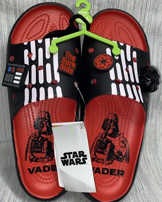 Star Wars Crocs Darth Vader Classic Slide V2 Sandal Glow In The Dark Size M7-W9