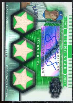 Jason Botts Jsy AU Card 2007 Topps Triple Threads Emerald #164 