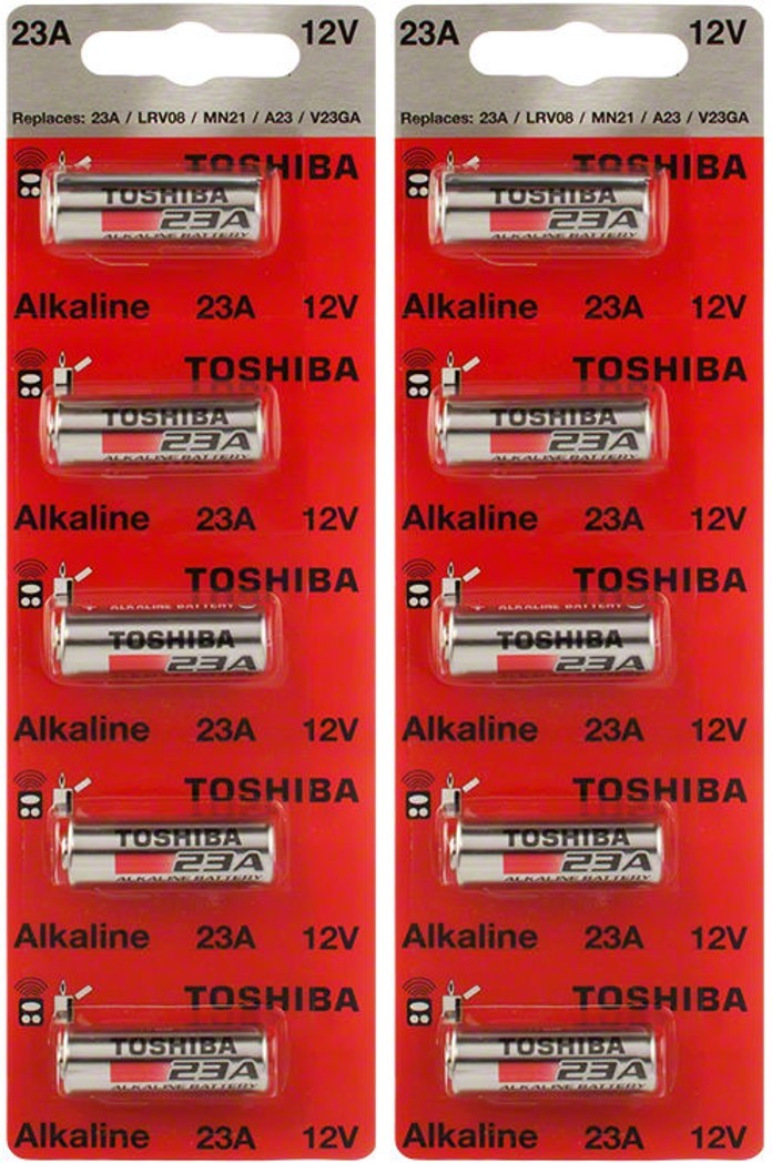 10 Toshiba A23 23A 23AE 21/23 GP23 23GA MN21 12 Volt 12v  Batteries