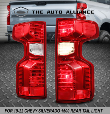Right+Left Halogen Tail Light For 2019-23 Chevy Silverado 1500 Rear Brake Lamp