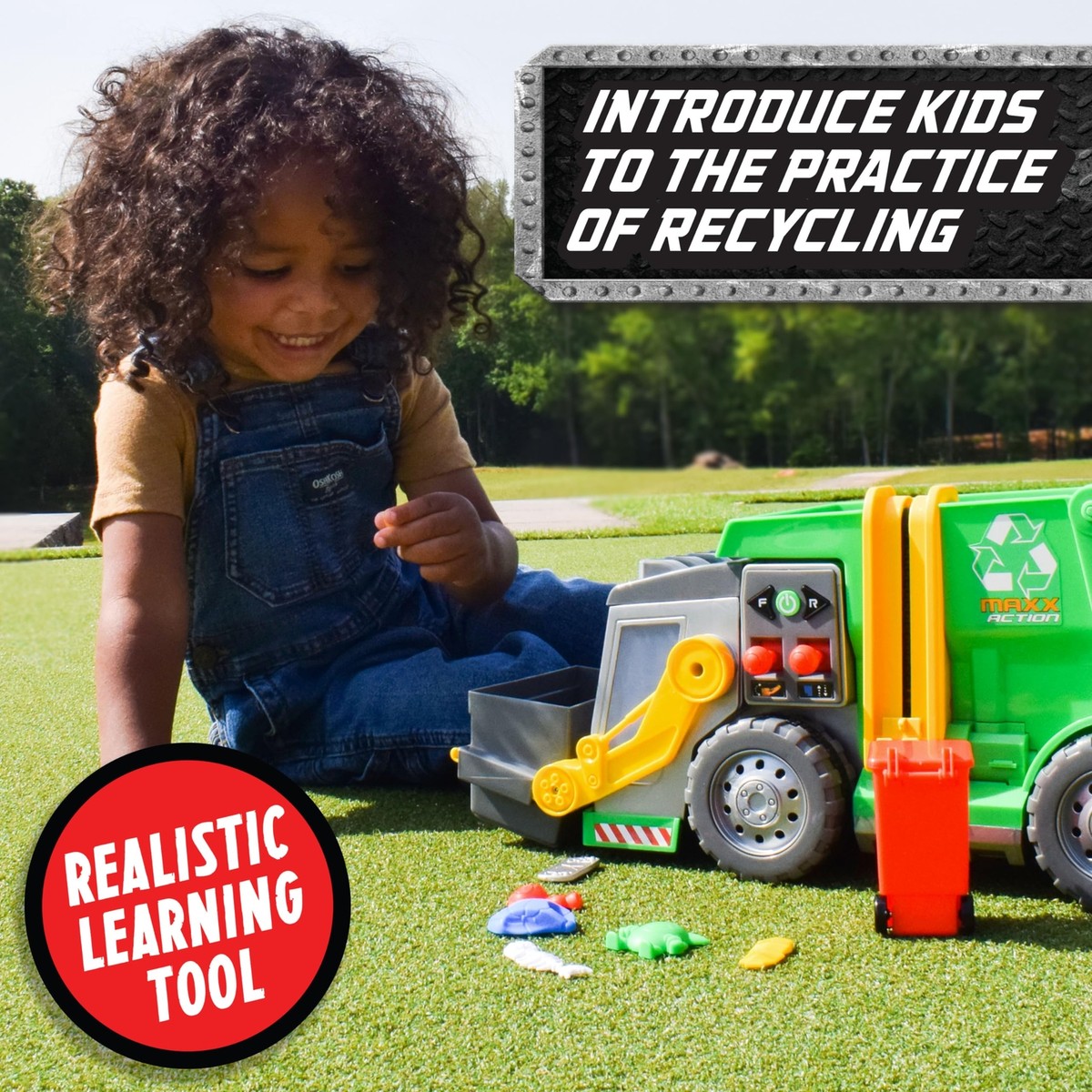 Maxx Action 3-N-1 Recycler Lg Garbage Truck Damaged Box Maxx Action 3-N-1 Recycler Lg Garbage Truck Damaged Box