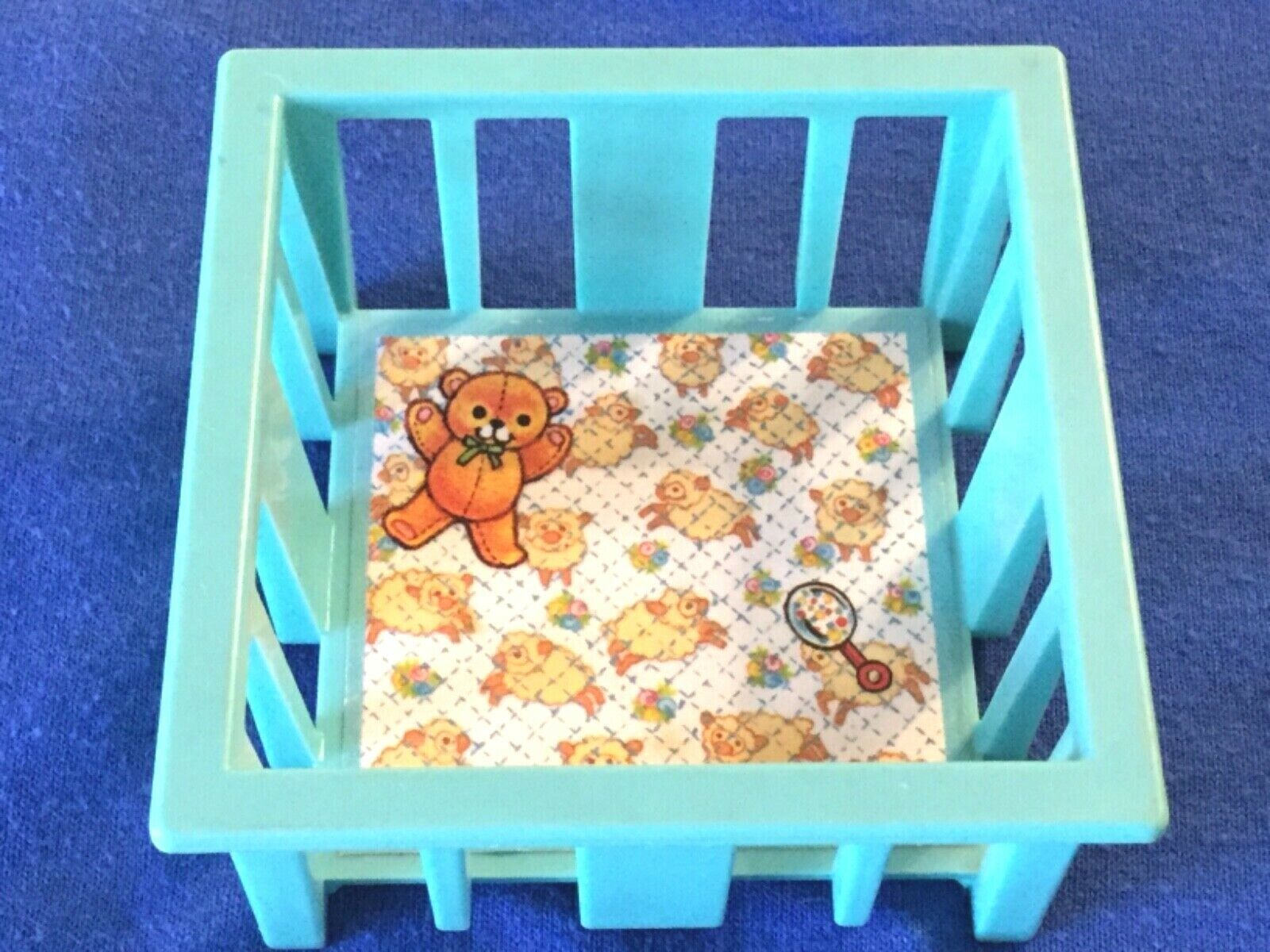 1972 Limited time for free shipping Fisher Price Little Blue People Today's only Baby Playpen