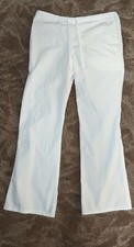 Women's White Scrub Pants Nurse Size Small New