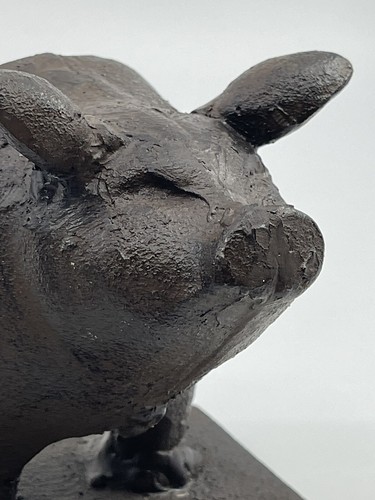 VTG antique Farmhouse primitive Cast Iron Pig Kitchen Farmhouse Bookends - Picture 17 of 24