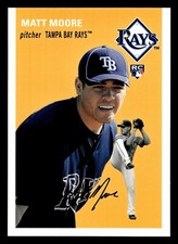 MATT MOORE ⚾ 2012 Topps Archives Baseball Card #8 Tampa Bay Rays