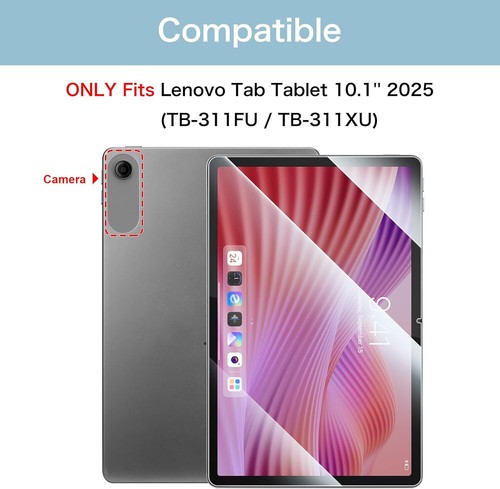 (2 Pack) Tempered Glass Screen Protector for Lenovo Tab 10.1 Inch (TB311FU) 2025 - Picture 2 of 9