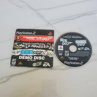 007 From Russia with Love/Need for Speed/SSX PlayStation 2 PS2