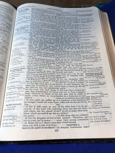The New Thompson Chain Reference Bible KJV (1964) Kirkbride Bible Co. Red Letter - Picture 8 of 11