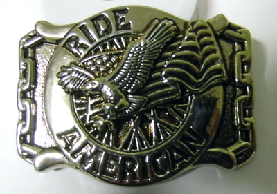 Gürtelschnalle Buckle Ride American Eagle Biker