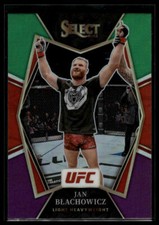 2022 Panini Select UFC #133 Jan Blachowicz Green and Purple Prizms