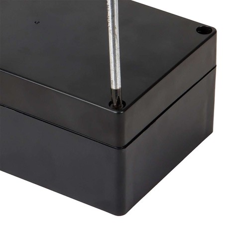 Black Plastic Waterproof Project Enclosure Electrical Junction Box Dustproof DIY - Picture 11 of 16