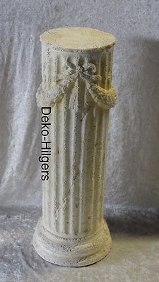 Pillar Stucco Plaster dekosäule Flower Column Pedestal   Auf Alt 1640 Crem 
