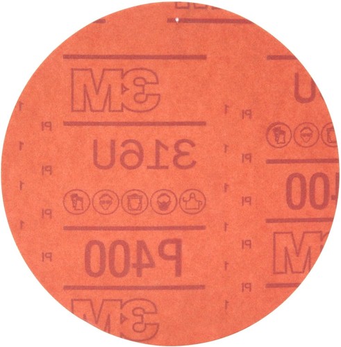 3M (01261, 1261) 6" 80 Grit Red Abrasive Sandpaper Hookit Disc, 50 Per Box - Bild 2 von 6