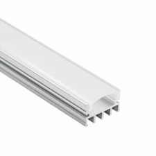 TORCHSTAR 3.3ft Shallow Flush Mount U-Shape Aluminum Channel For LED Strip Light