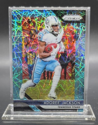 2018 Panini Prizm Adoree Jackson Aqua Velocity Prizm - Picture 3 of 3