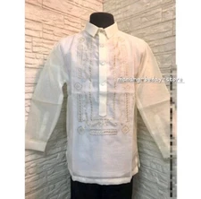 Barong Tagalog For Men (MEDIUM) Off White