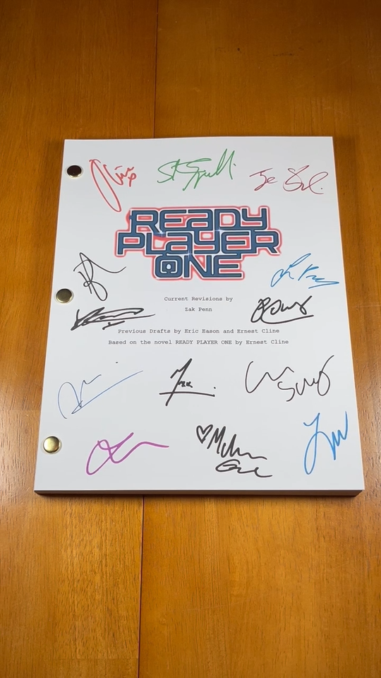 Ready Player One Script Signed- Autograph Reprints- 121 Pages | eBay