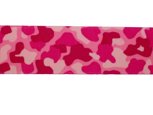 Pink Camouflage Grosgrain Ribbon 1 1/2" wide x 9 yards Schiff Polyester B6 - Picture 3 of 3