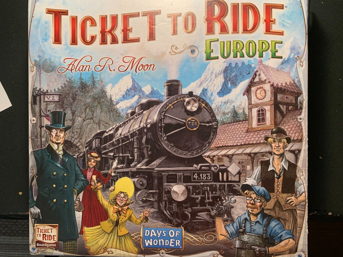 Ticket To Ride Europe YELLOW TRAIN CARD Game Replacement Pieces