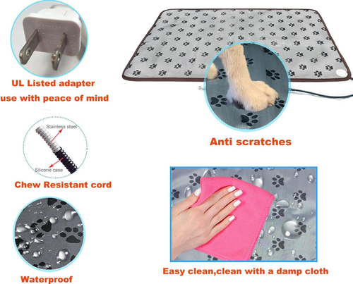Pet Heating Pad Keep Dogs Cats Warming Extra Large Smart Timer Precise Temperatu - Picture 3 of 12