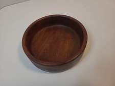 Small Carved Wooden Serving Bowl Turned for Nuts or Individual Salad