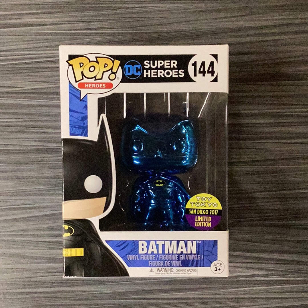 Funko POP! Heroes: DC Super Heroes - Batman [Blue] Chrome (2017