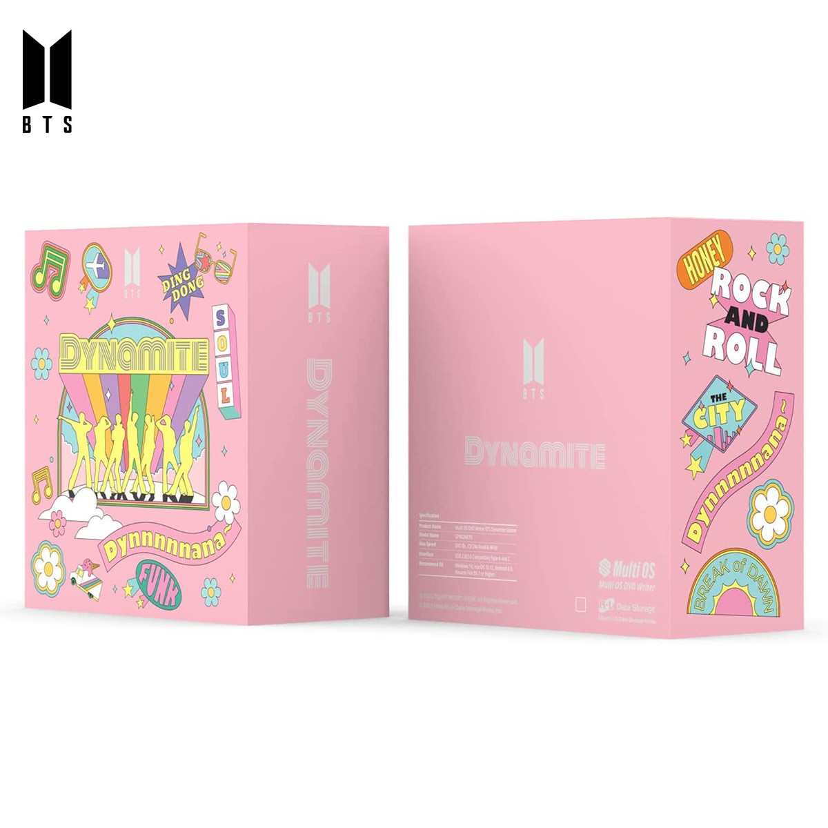 K-POP BTS Dynamite Multi OS DVD writer Pink GPM2MK10 or Purple