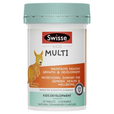 Swisse Kids Multi Maintains Healthy Growth & Development 60 Chewable Tablet