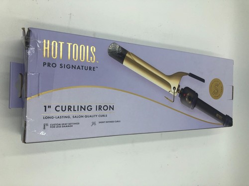 Hot Tools PRO SIGNATURE 24K Gold Curling Iron Long Lasting Defined Curls 1 IN - Picture 9 of 11