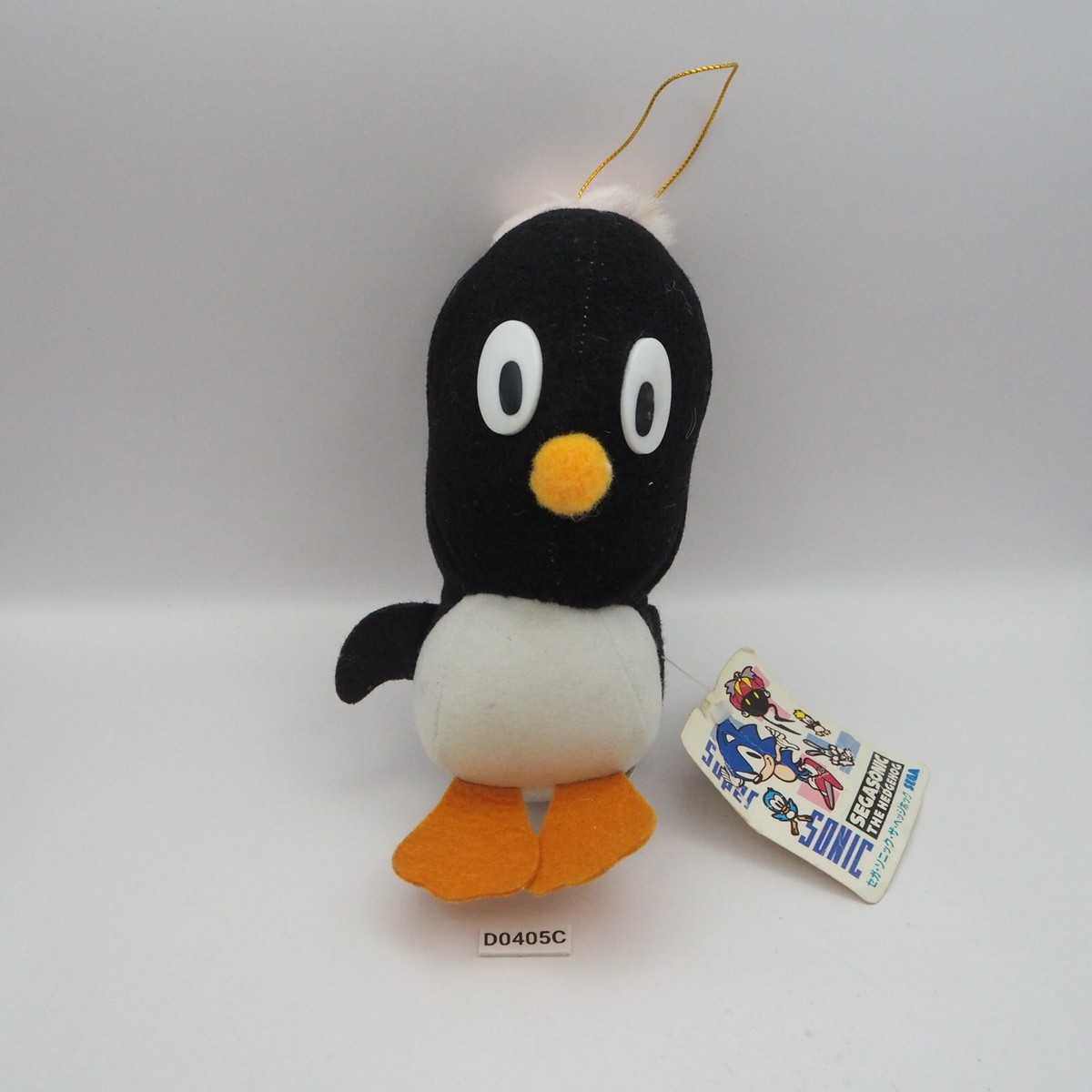 D0405C Sonic The HedgeHog Pecky Black Penguin Sega 1992 Plush 6