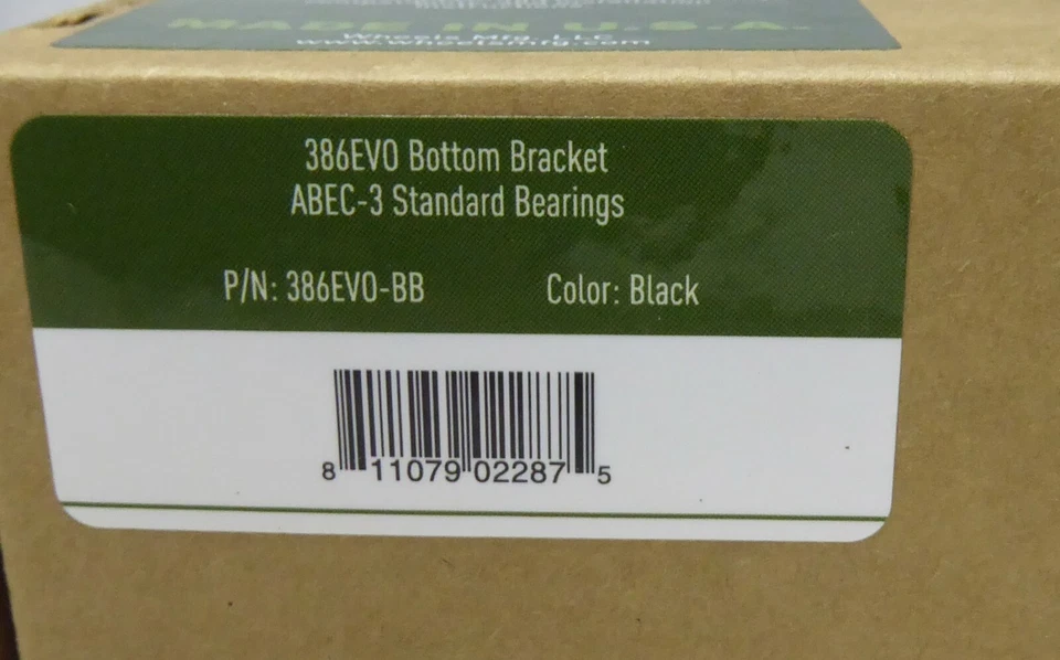 Wheels Manufacturing 386 EVO Bottom Bracket with ABEC-3 Bearings - Image 4 of 4