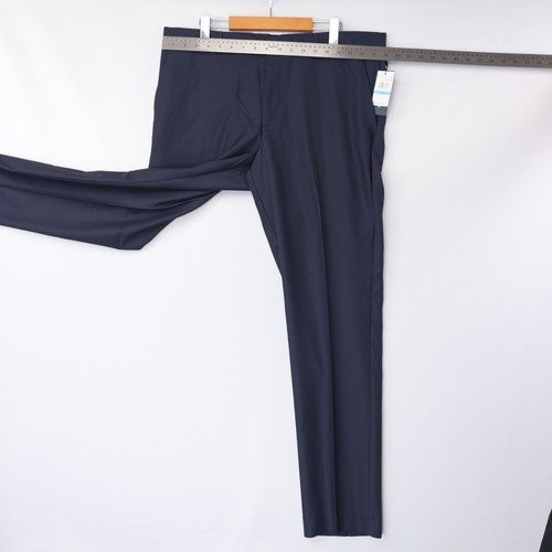 Perry Ellis Dress Pants Slim Fit Mid Rise Skinny Dark Navy Blue Mens Size NWT - Picture 40 of 58
