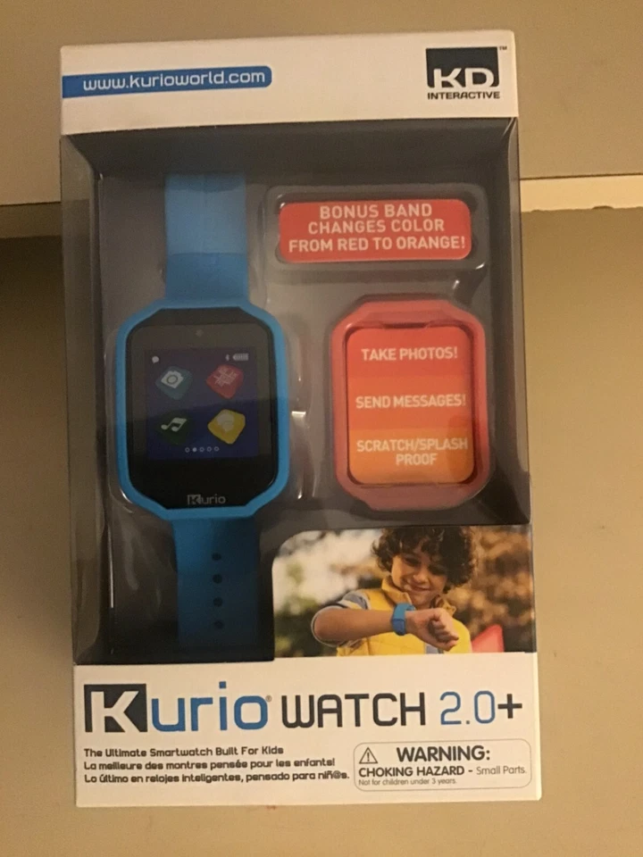 Kurio Kids 2.0 NUEVO en Caja Reloj Inteligente Azul y Rojo Construido para Niños Foto 2 de 4