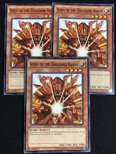 YUGIOH SENJU OF THE TEN THOUSAND HANDS AP07-EN016 COMMON X3 (NM)