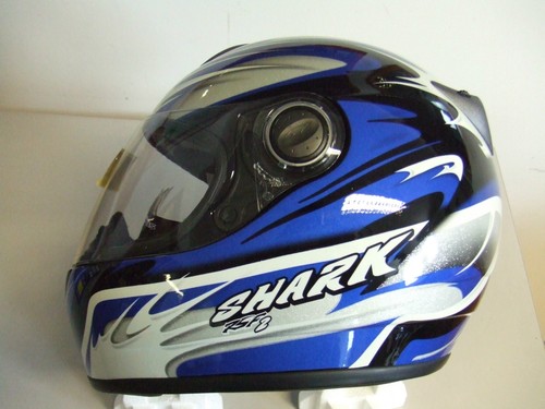 Helmet shark rsf2 Matrix fibre composite Sizes XS White-Blue | eBay
